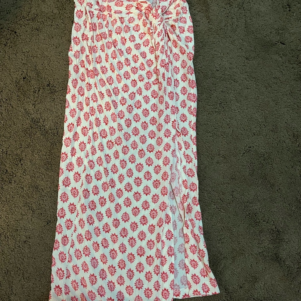 Zara Pink and White Floral Skirt